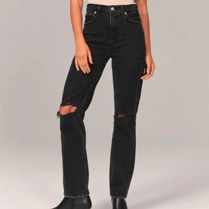 Abercrombie Ultra High Rise 90s Straight Jeans